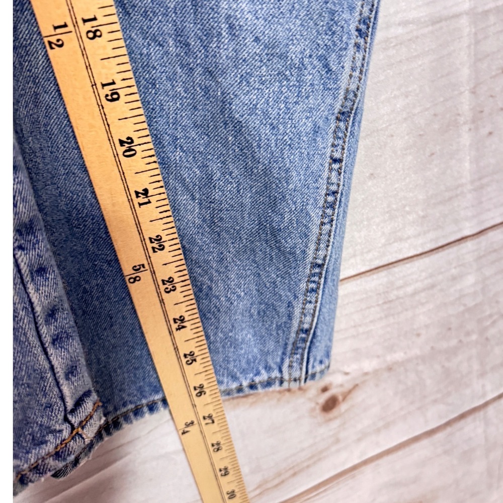 Old Navy Womens Light Wash Denim Overalls Straight Leg Distressed Blue Size 6 - Picture 6 of 8